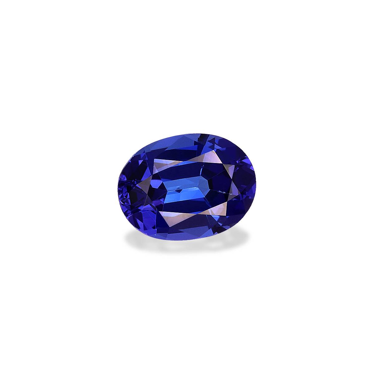 blue tanzanite, 2.15ct oval cut — view 3