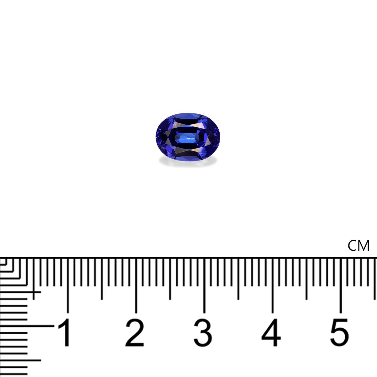 blue tanzanite, 2.15ct oval cut — view 4