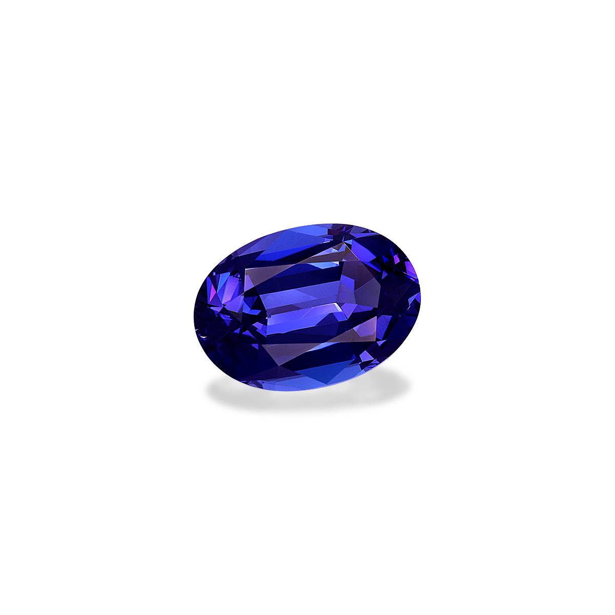 blue tanzanite, 5.51ct oval cut — view 3