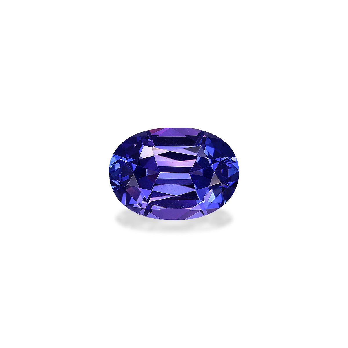 AAA+ violet blue tanzanite, 6.59ct oval cut — main view