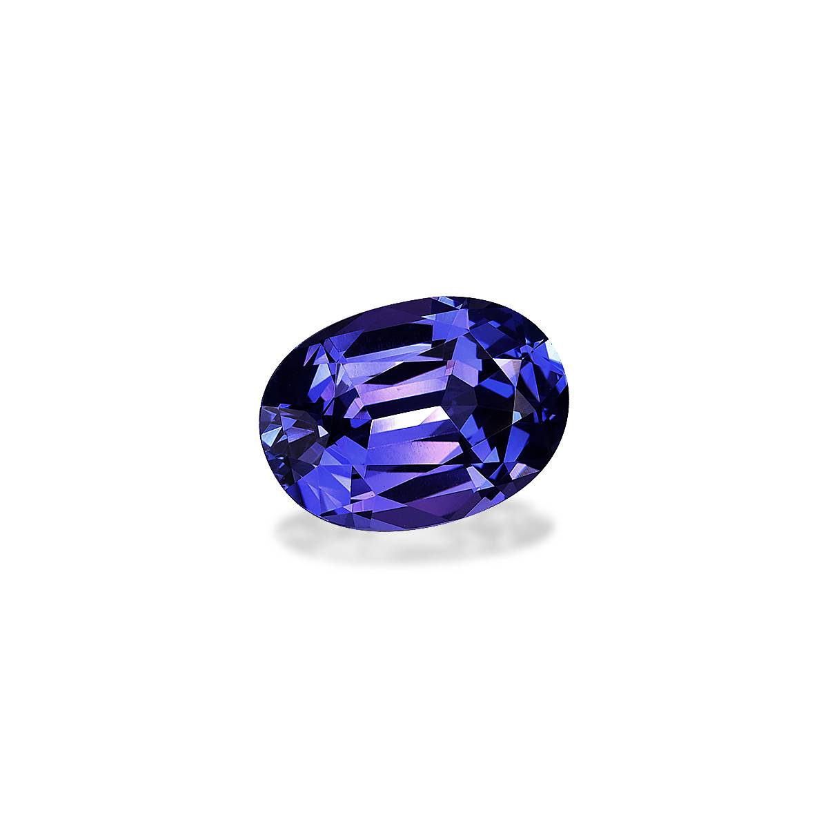AAA+ violet blue tanzanite, 6.59ct oval cut — view 3