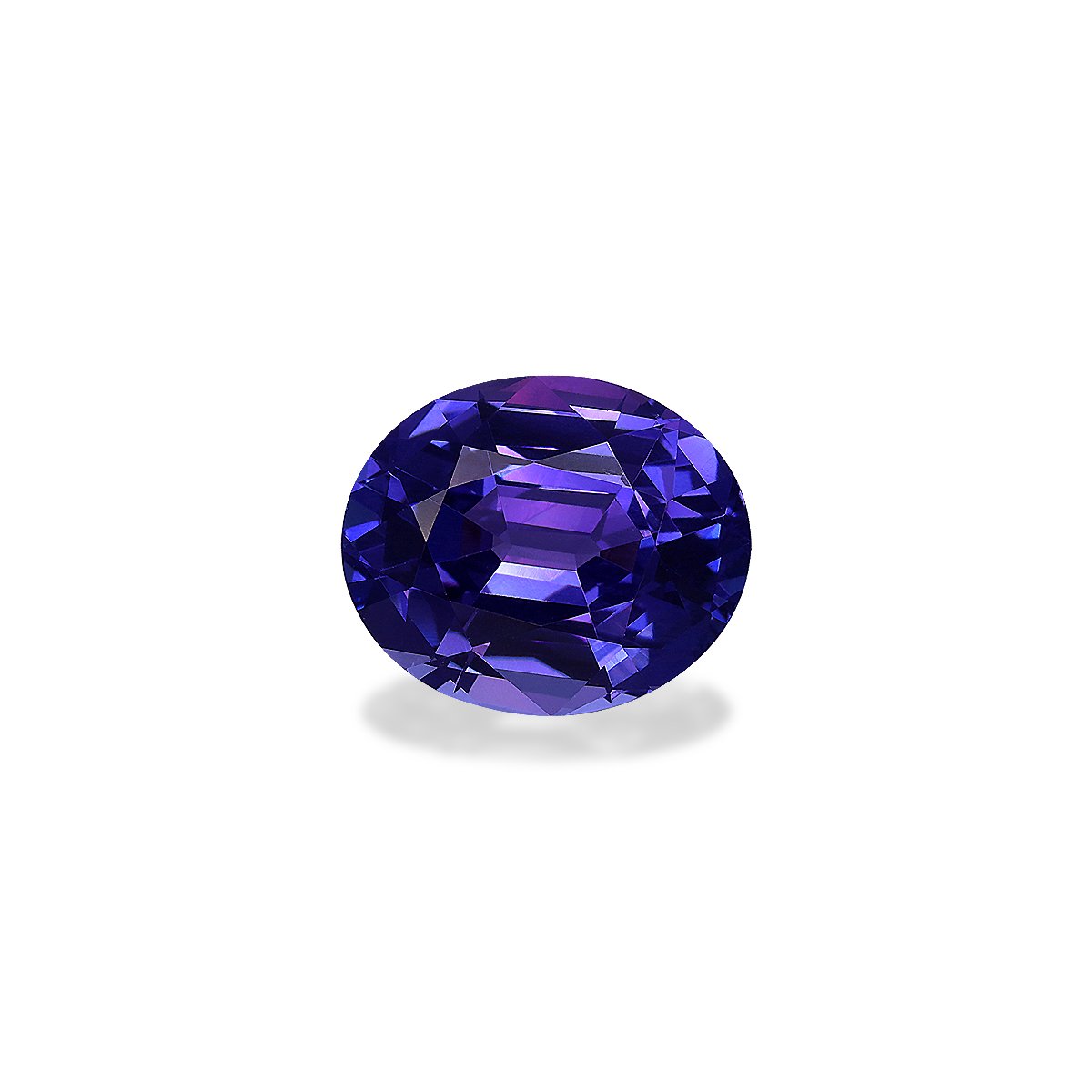 violet blue tanzanite, 6.12ct oval cut — main view