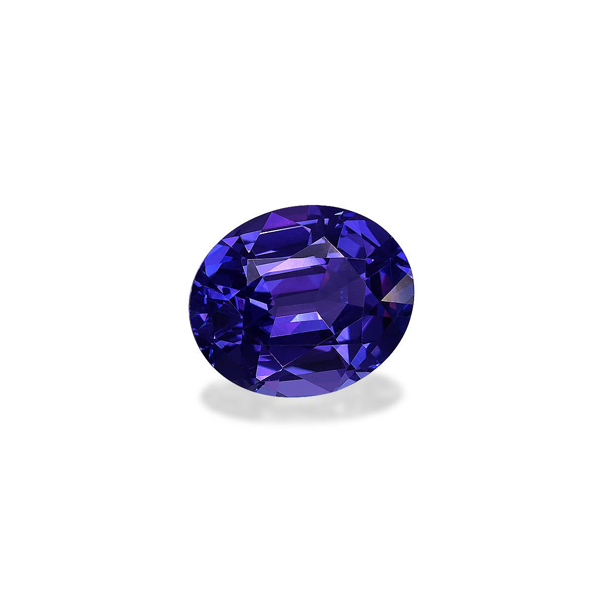 violet blue tanzanite, 6.12ct oval cut — view 3