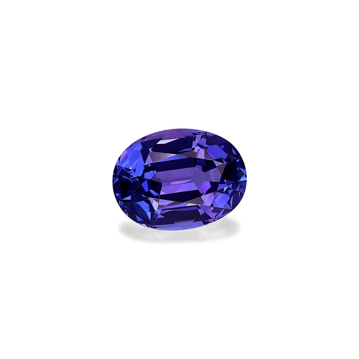 AAA+ violet blue tanzanite, 4.41ct oval cut — view 3