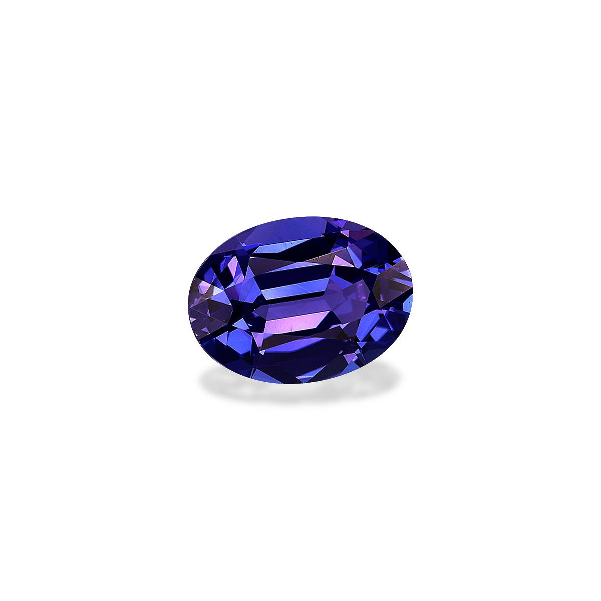 AAA+ violet blue tanzanite, 4.03ct oval cut — view 3