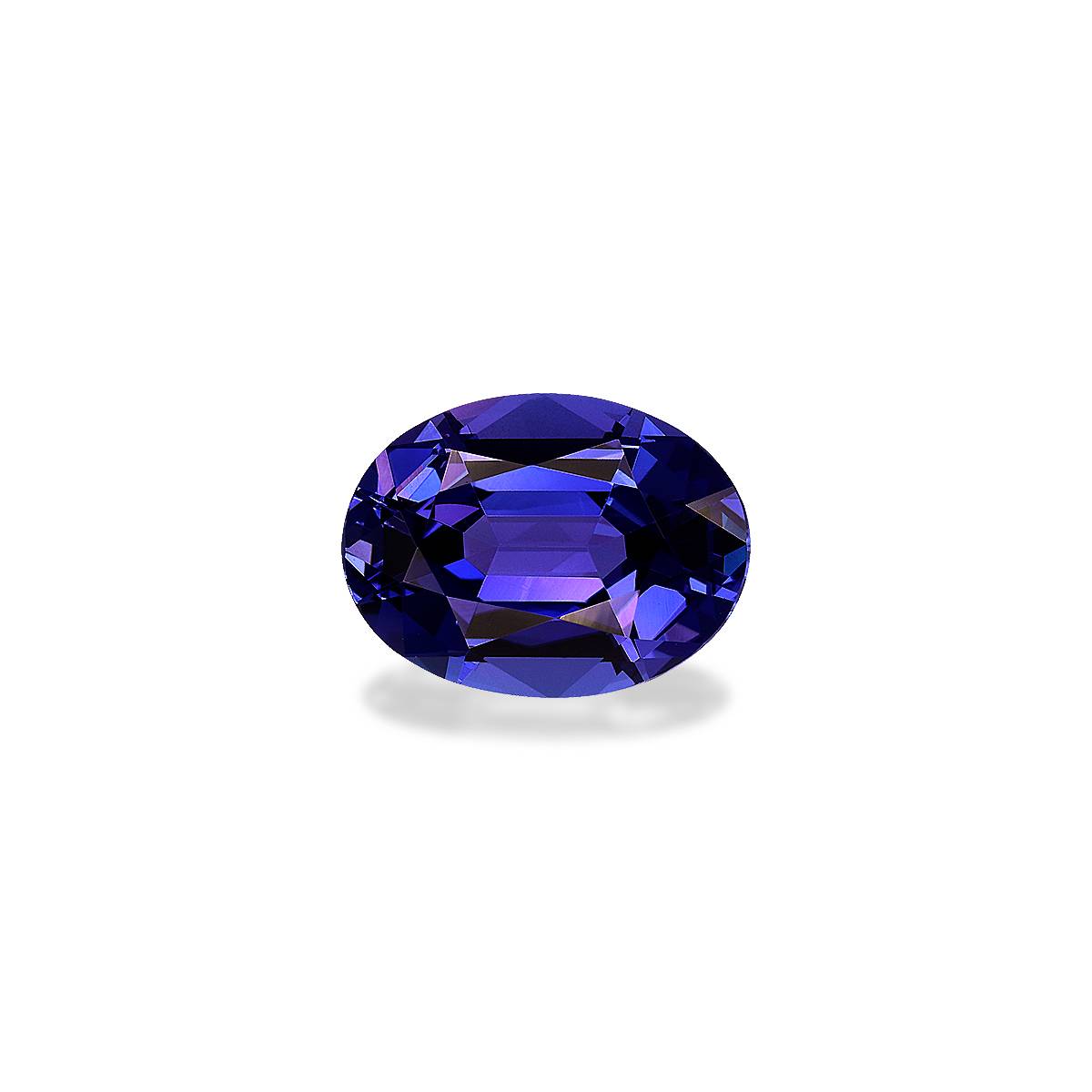 AAA+ violet blue tanzanite, 3.91ct oval cut — main view