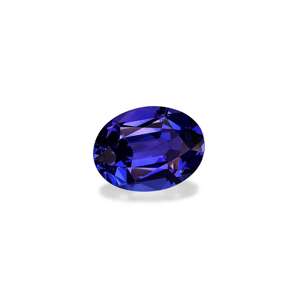 AAA+ violet blue tanzanite, 3.91ct oval cut — view 3