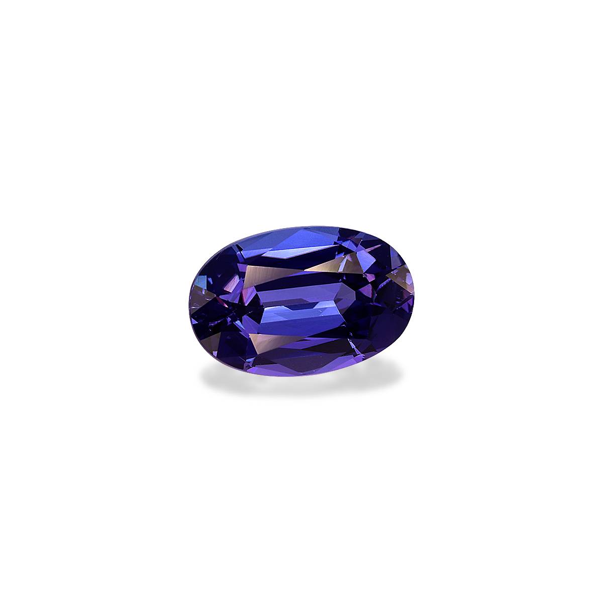AAA+ violet blue tanzanite, 3.98ct oval cut — view 3