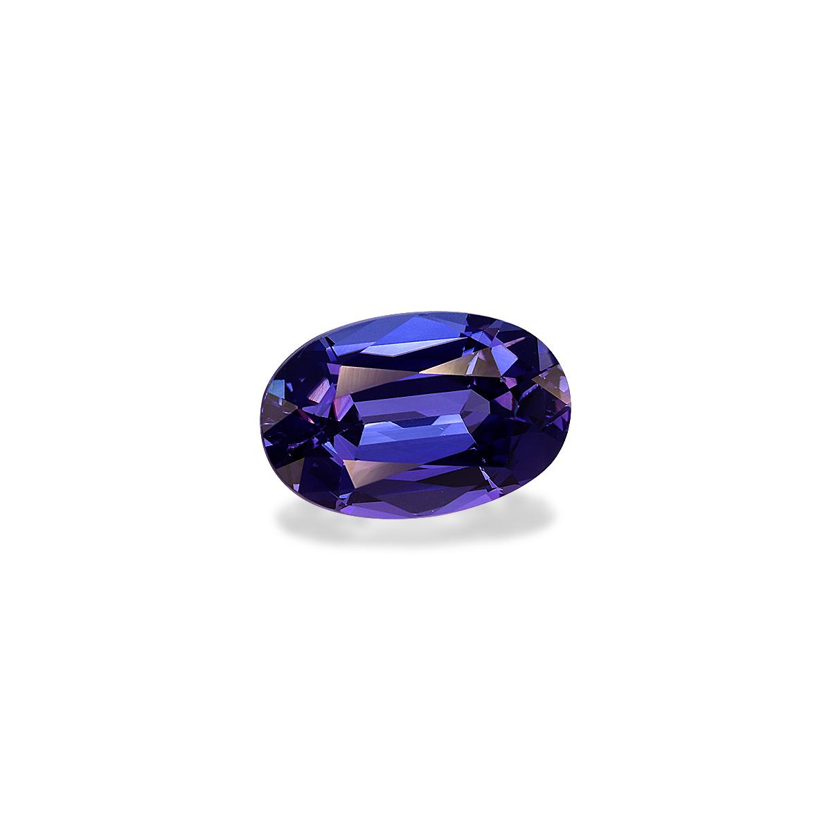 AAA+ violet blue tanzanite, 3.98ct oval cut — view 3