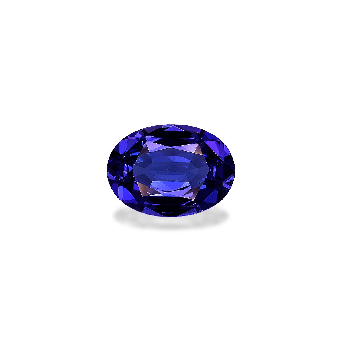 AAA+ violet blue tanzanite, 4.39ct oval cut — main view
