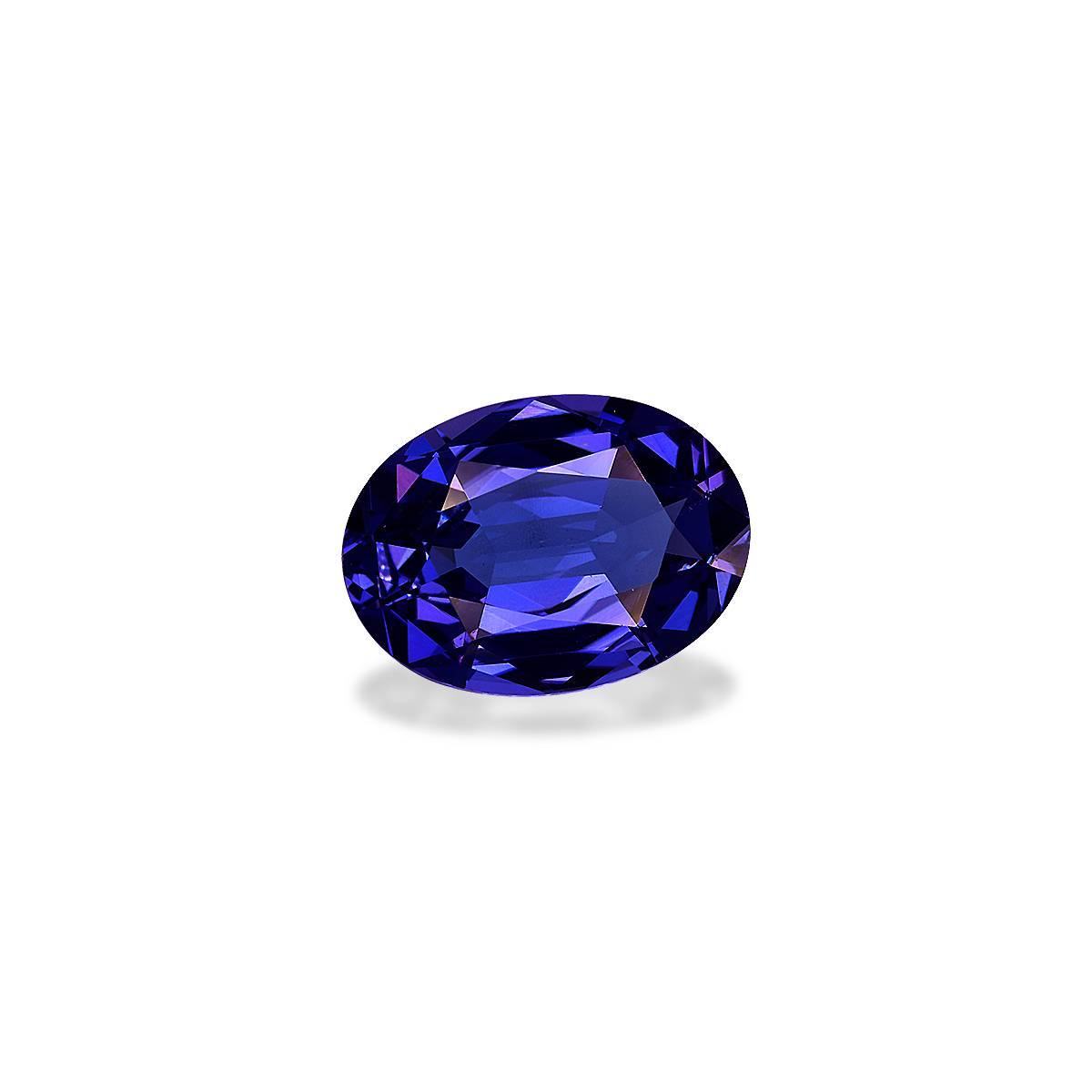 AAA+ violet blue tanzanite, 4.39ct oval cut — view 3