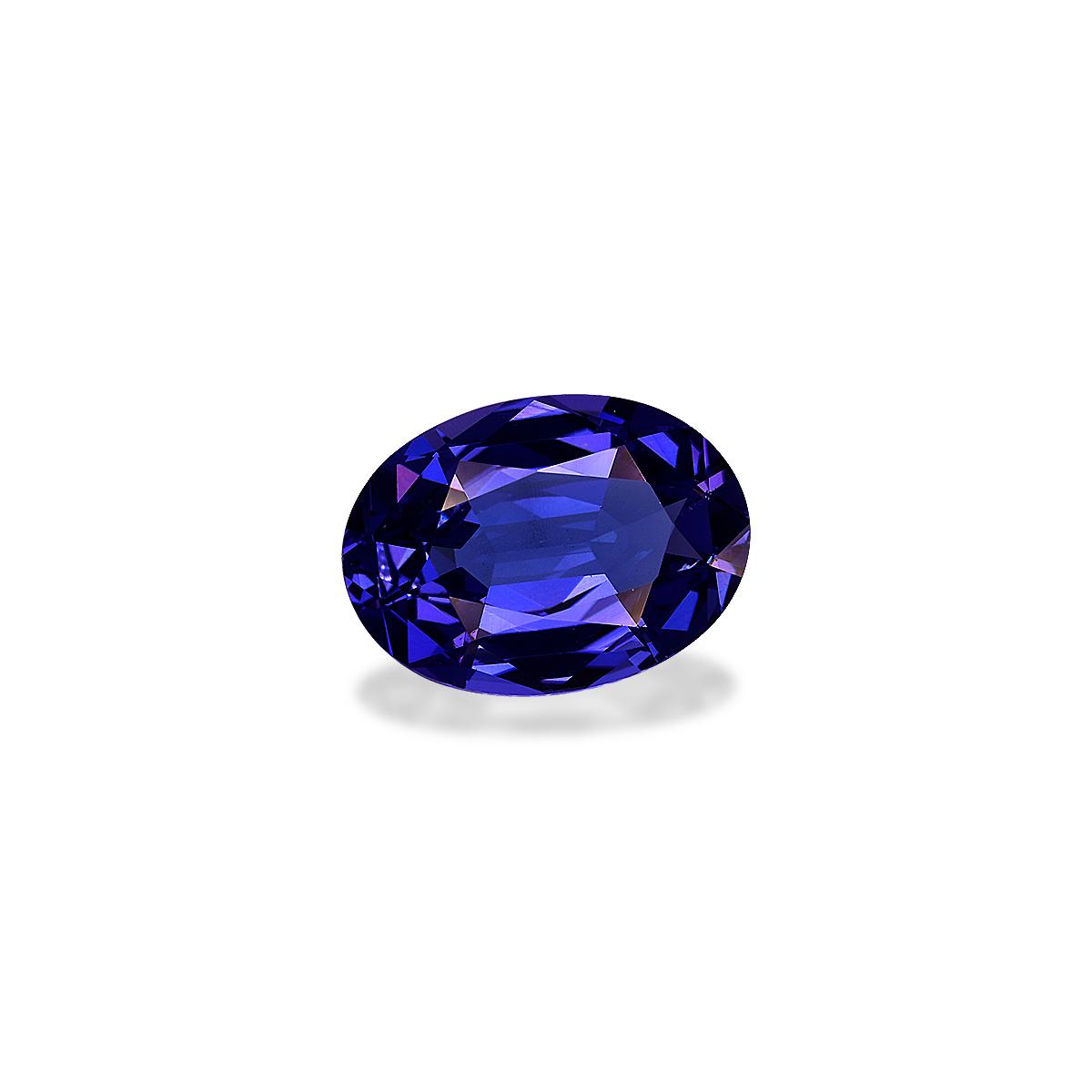 AAA+ violet blue tanzanite, 4.39ct oval cut — view 3
