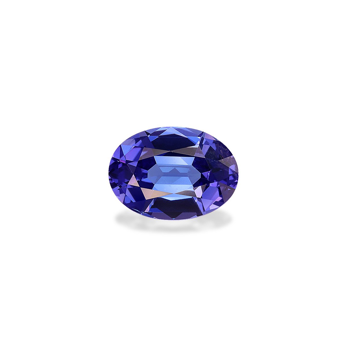 AA violet blue tanzanite, 3.94ct oval cut — main view