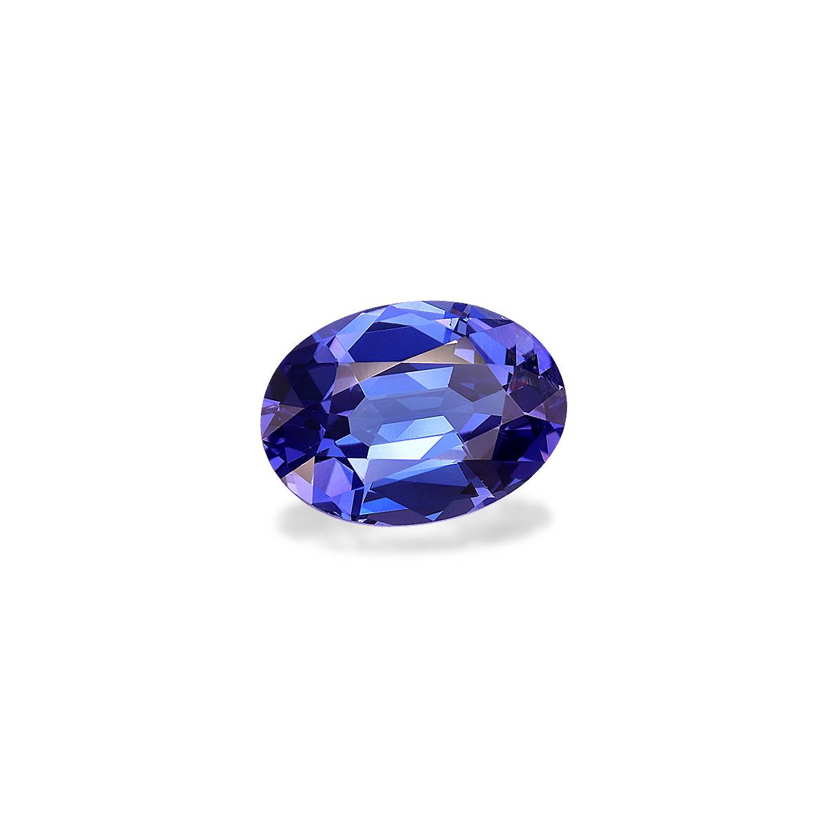AA violet blue tanzanite, 3.94ct oval cut — view 3