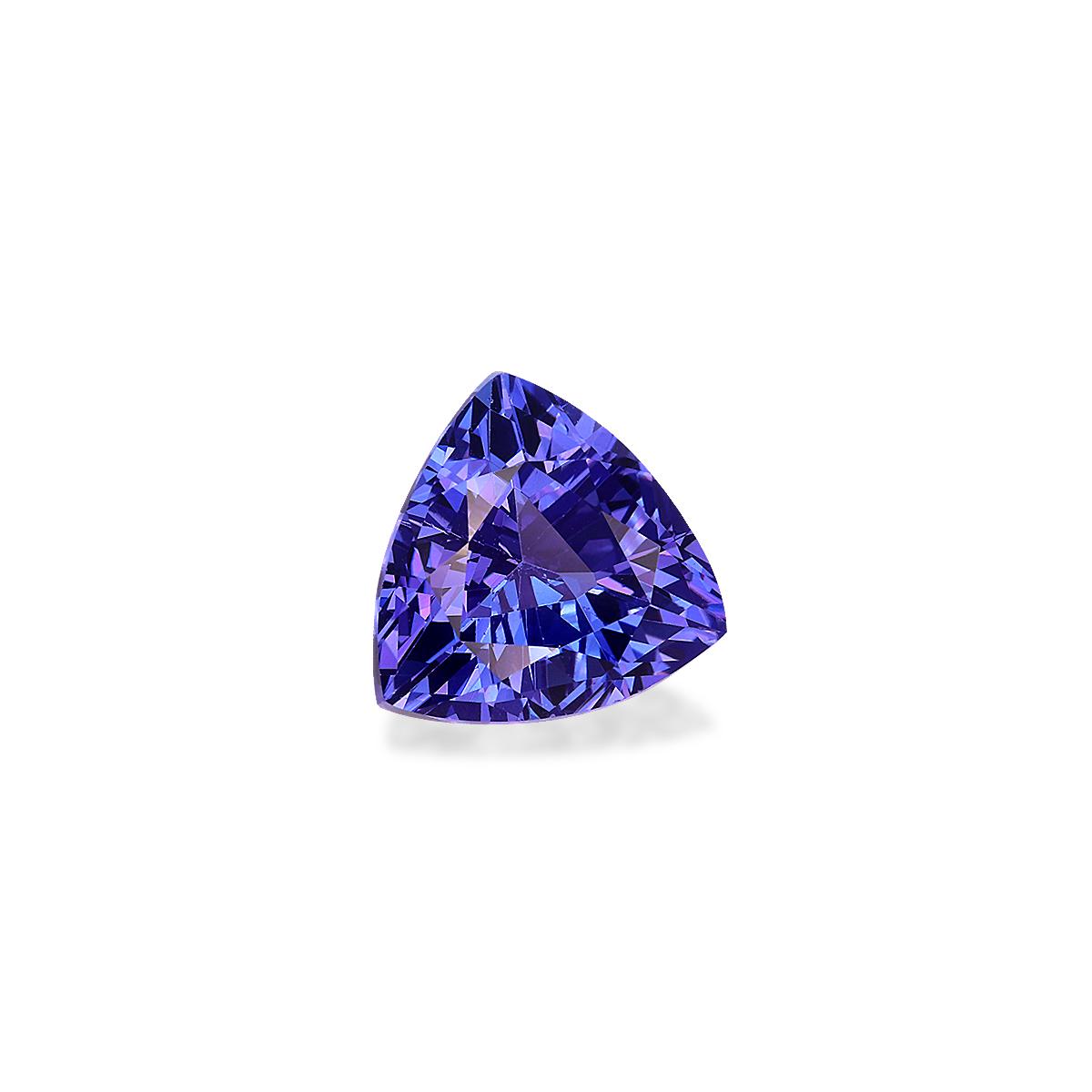 AA violet blue tanzanite, 3.47ct trilliant cut — view 3