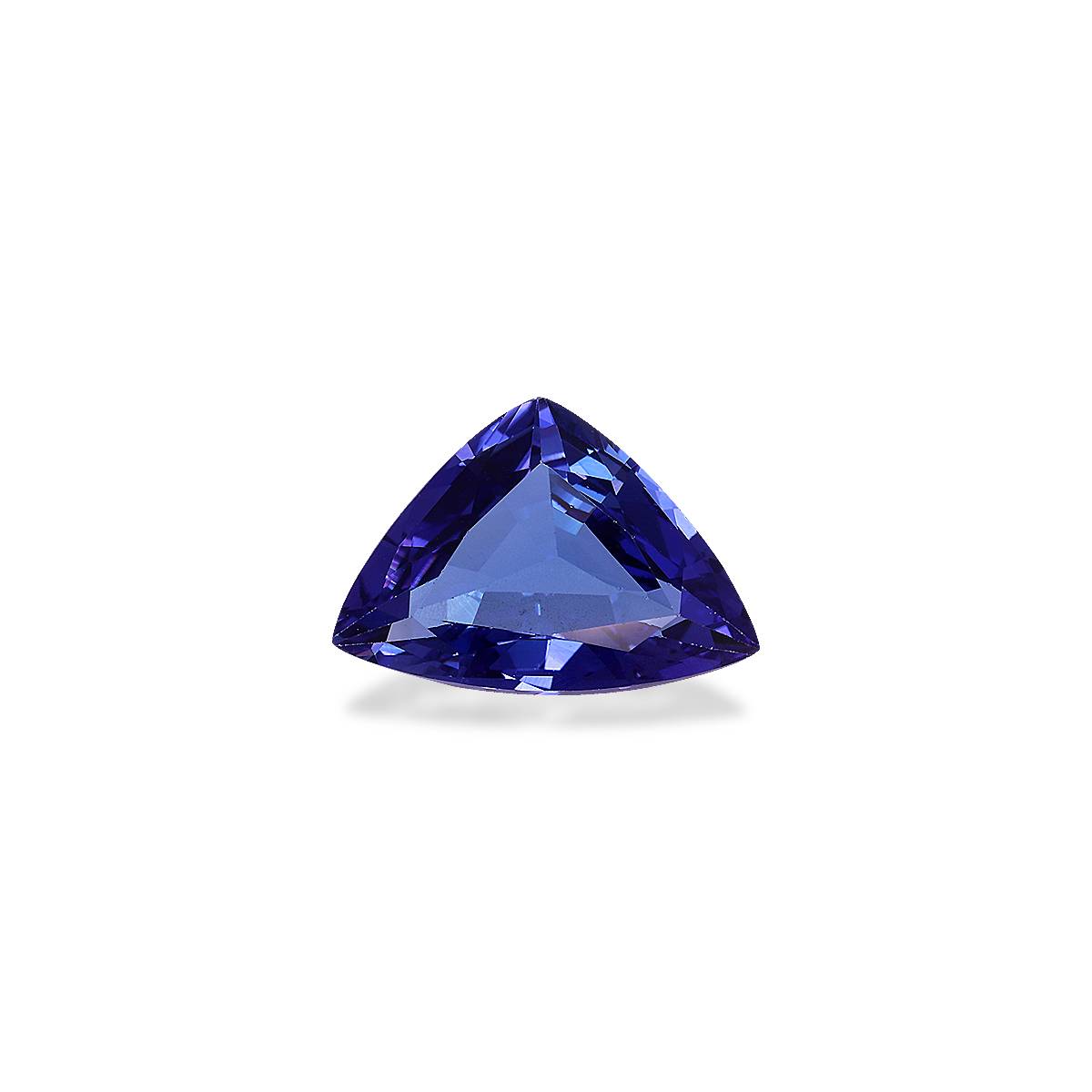 AA violet blue tanzanite, 3.99ct trilliant cut — main view
