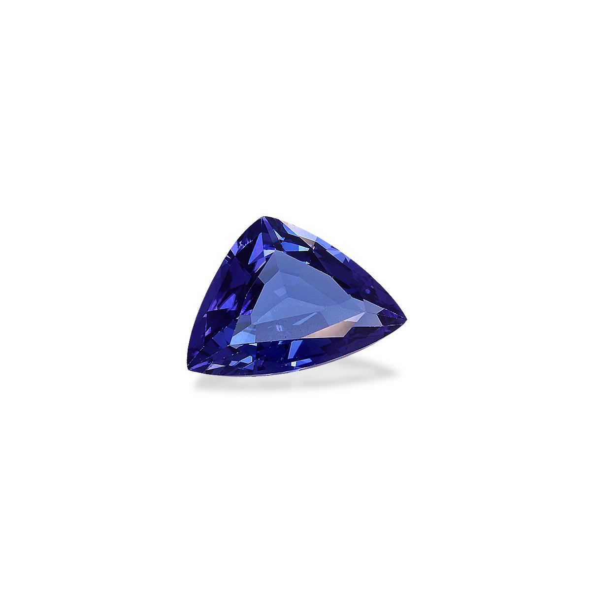 AA violet blue tanzanite, 3.99ct trilliant cut — view 3