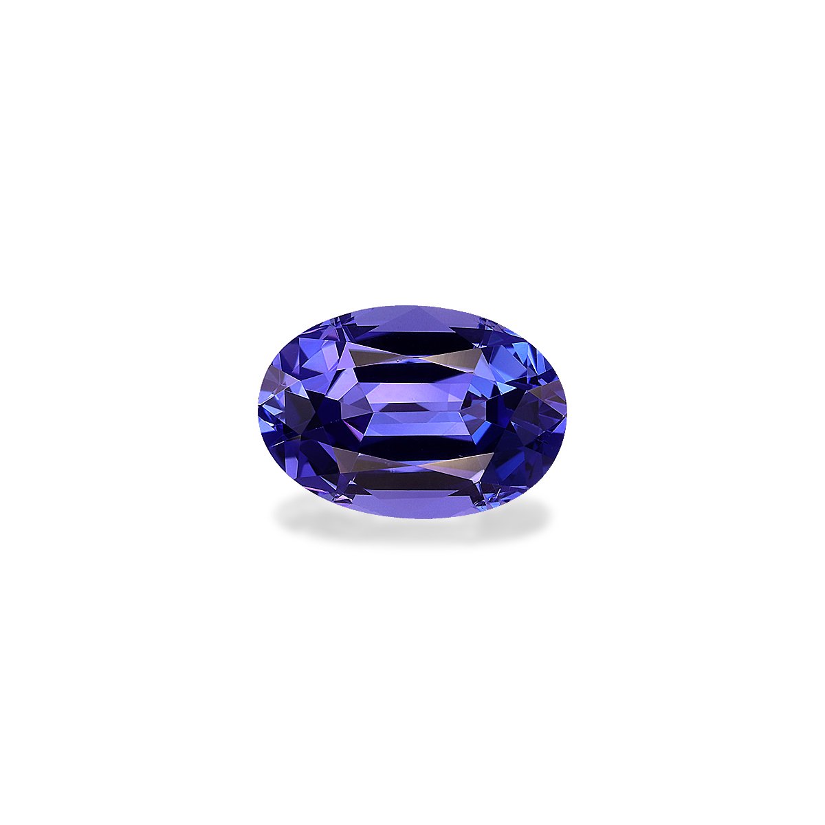 AA violet blue tanzanite, 4.36ct oval cut — main view