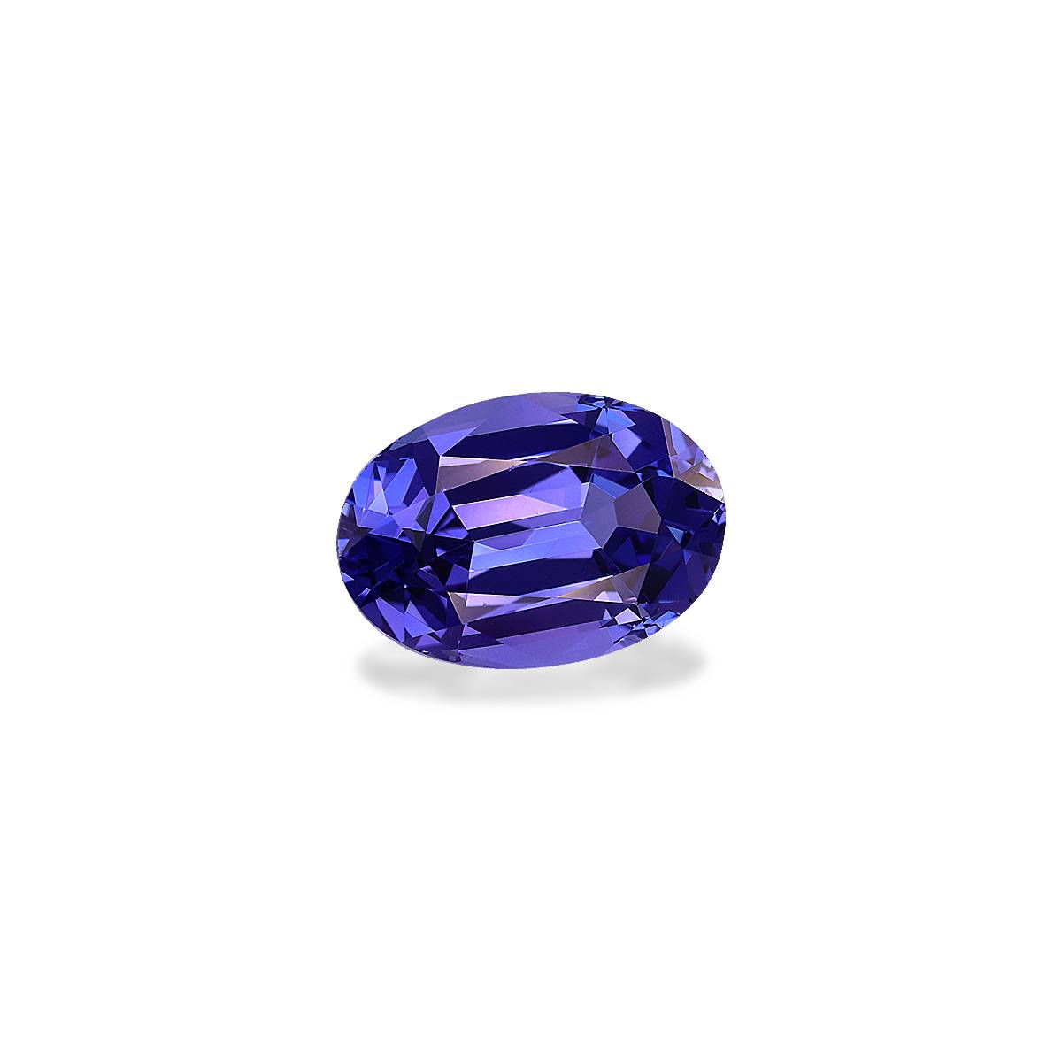 AA violet blue tanzanite, 4.36ct oval cut — view 3