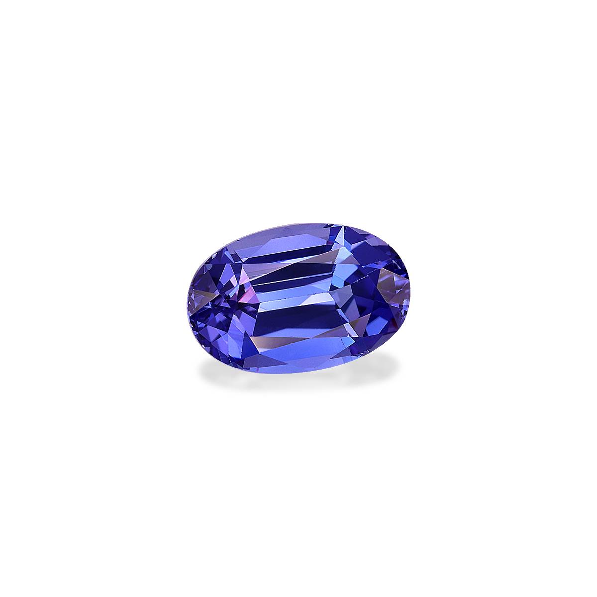 AA violet blue tanzanite, 4.39ct oval cut — view 3