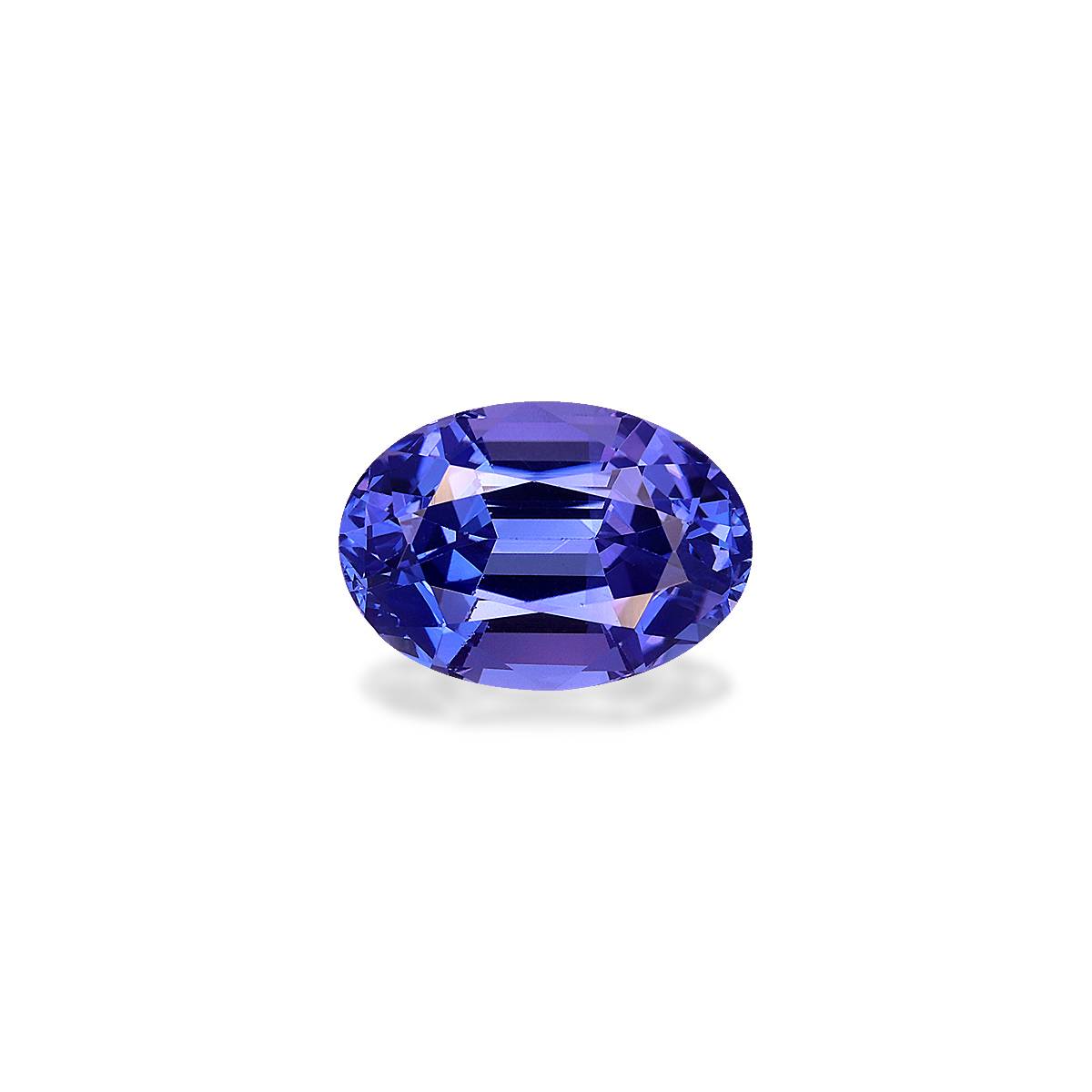 AA violet blue tanzanite, 4.06ct oval cut — main view