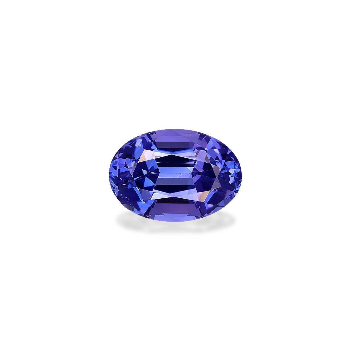 AA violet blue tanzanite, 4.06ct oval cut — main view