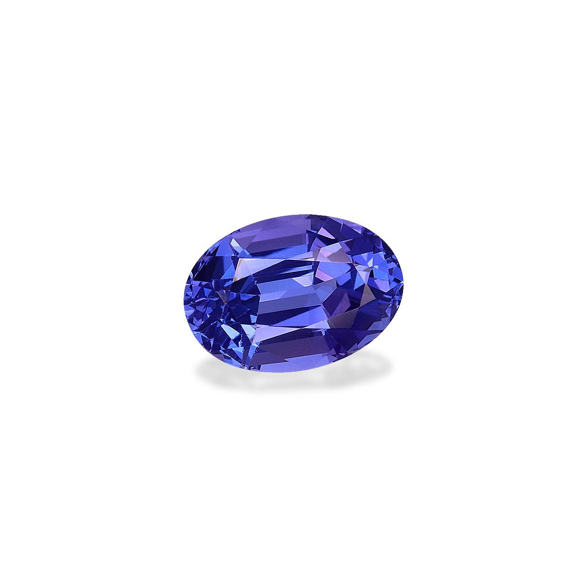 AA violet blue tanzanite, 4.06ct oval cut — view 3