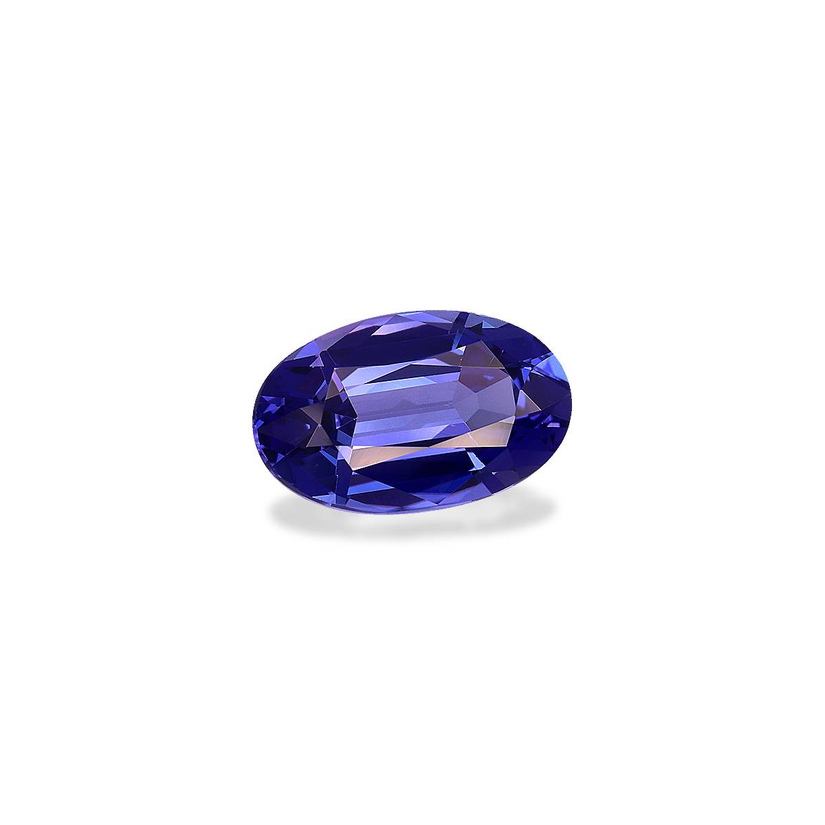 AAA+ violet blue tanzanite, 4.08ct oval cut — view 3