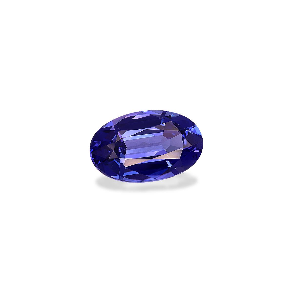 AAA+ violet blue tanzanite, 4.08ct oval cut — view 3