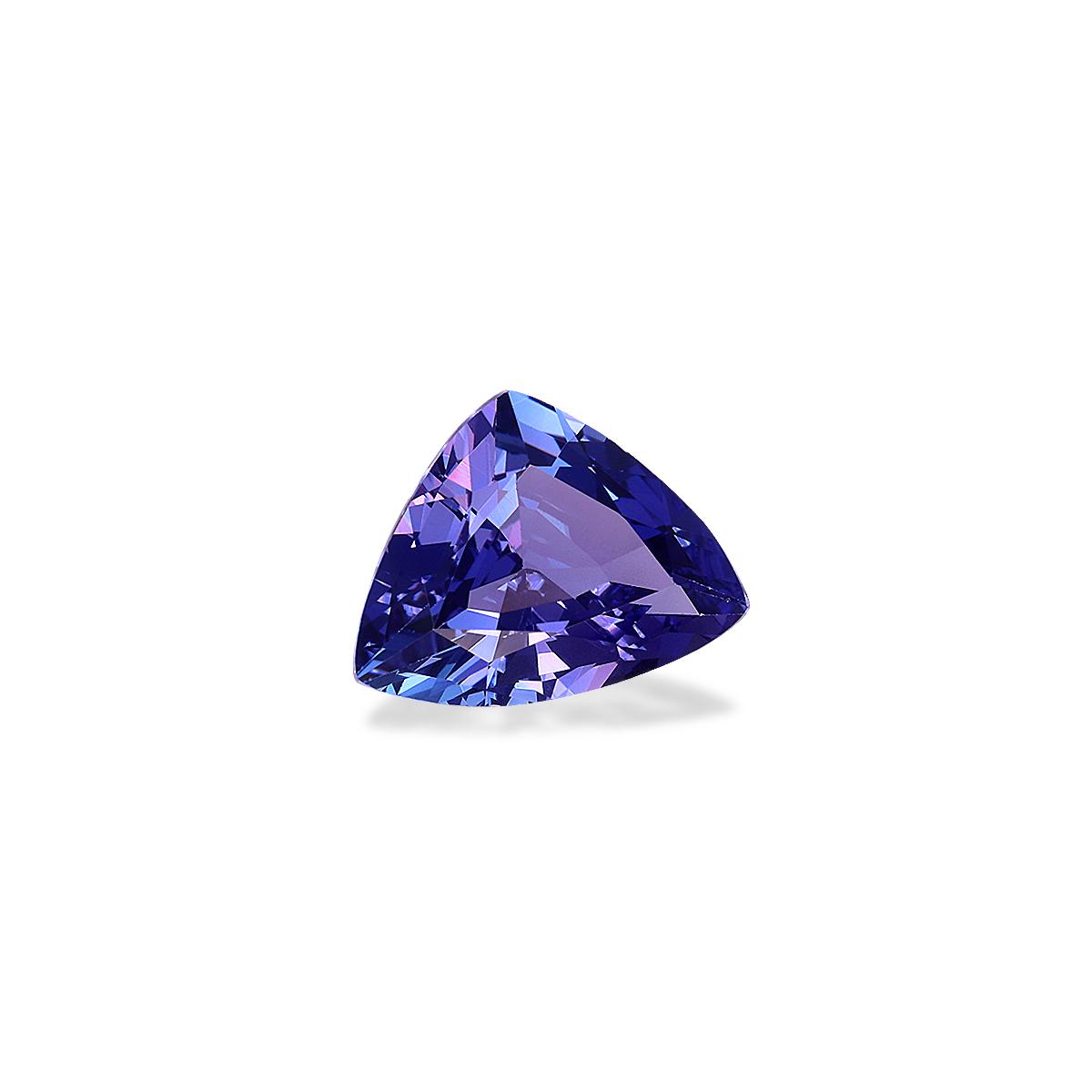 AA violet blue tanzanite, 4.46ct trilliant cut — view 3