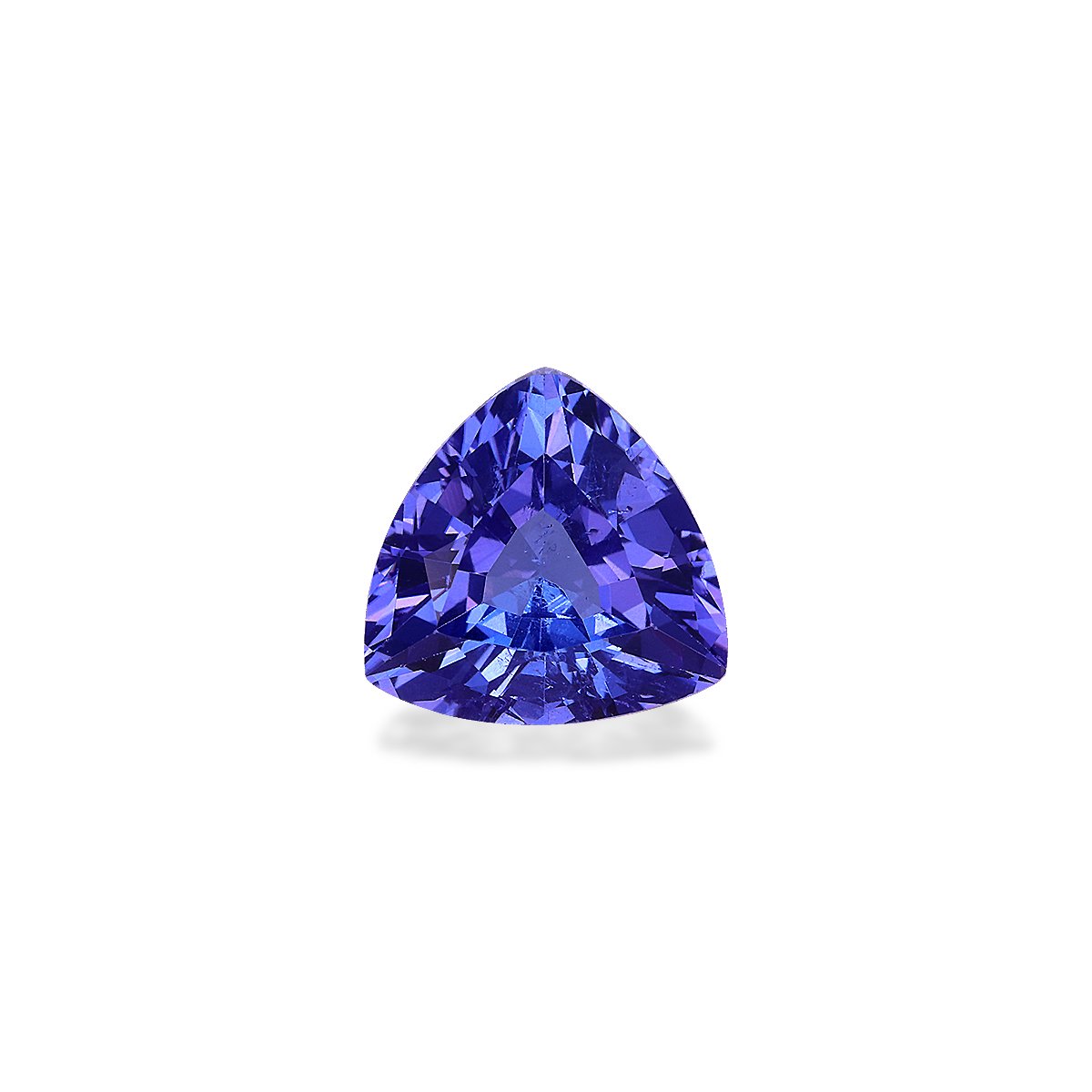 AA violet blue tanzanite, 3.23ct trilliant cut — main view