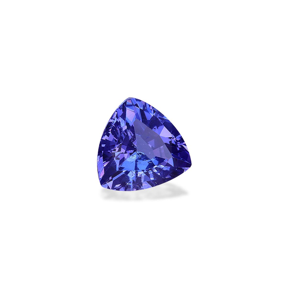 AA violet blue tanzanite, 3.23ct trilliant cut — view 3