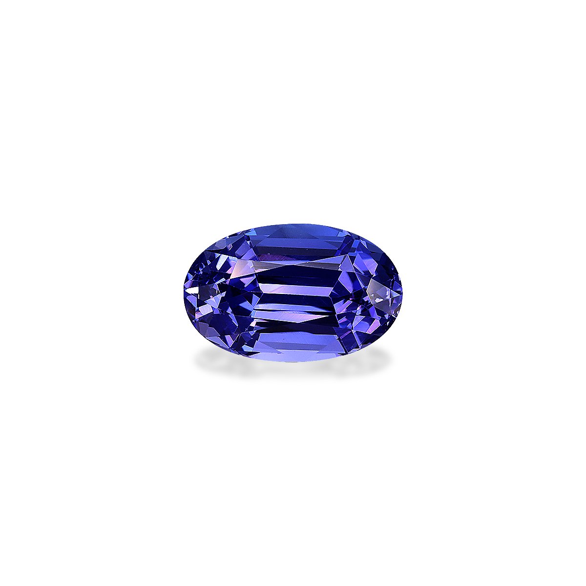 AA violet blue tanzanite, 3.76ct oval cut — main view