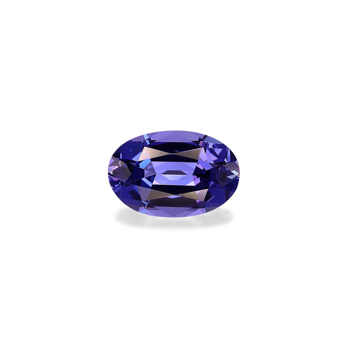 AA violet blue tanzanite, 4.02ct oval cut — main view