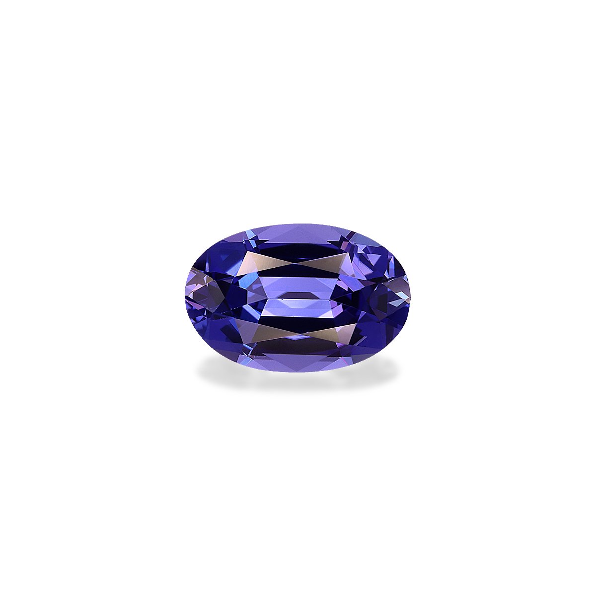 AA violet blue tanzanite, 4.02ct oval cut — main view