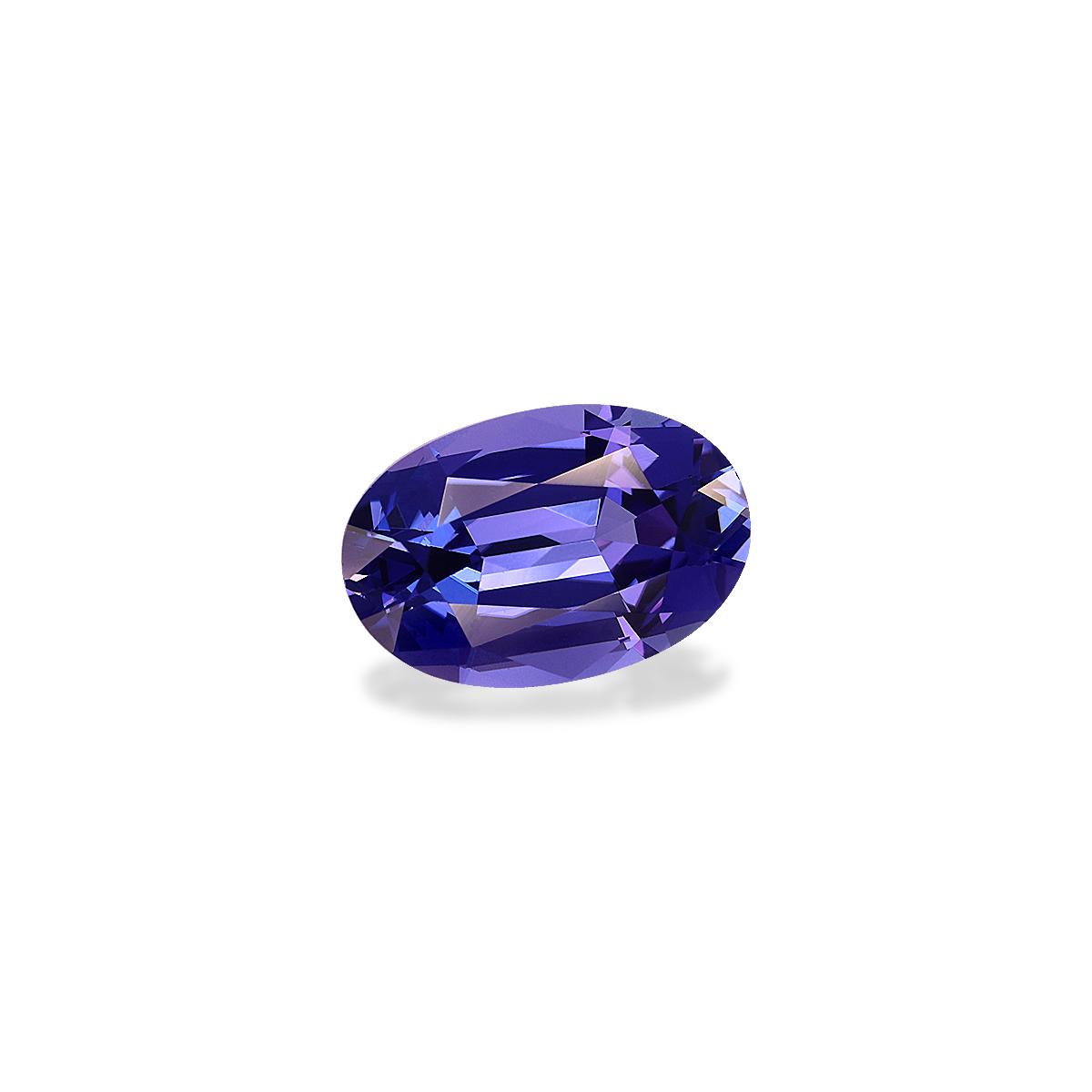 AA violet blue tanzanite, 4.02ct oval cut — view 3