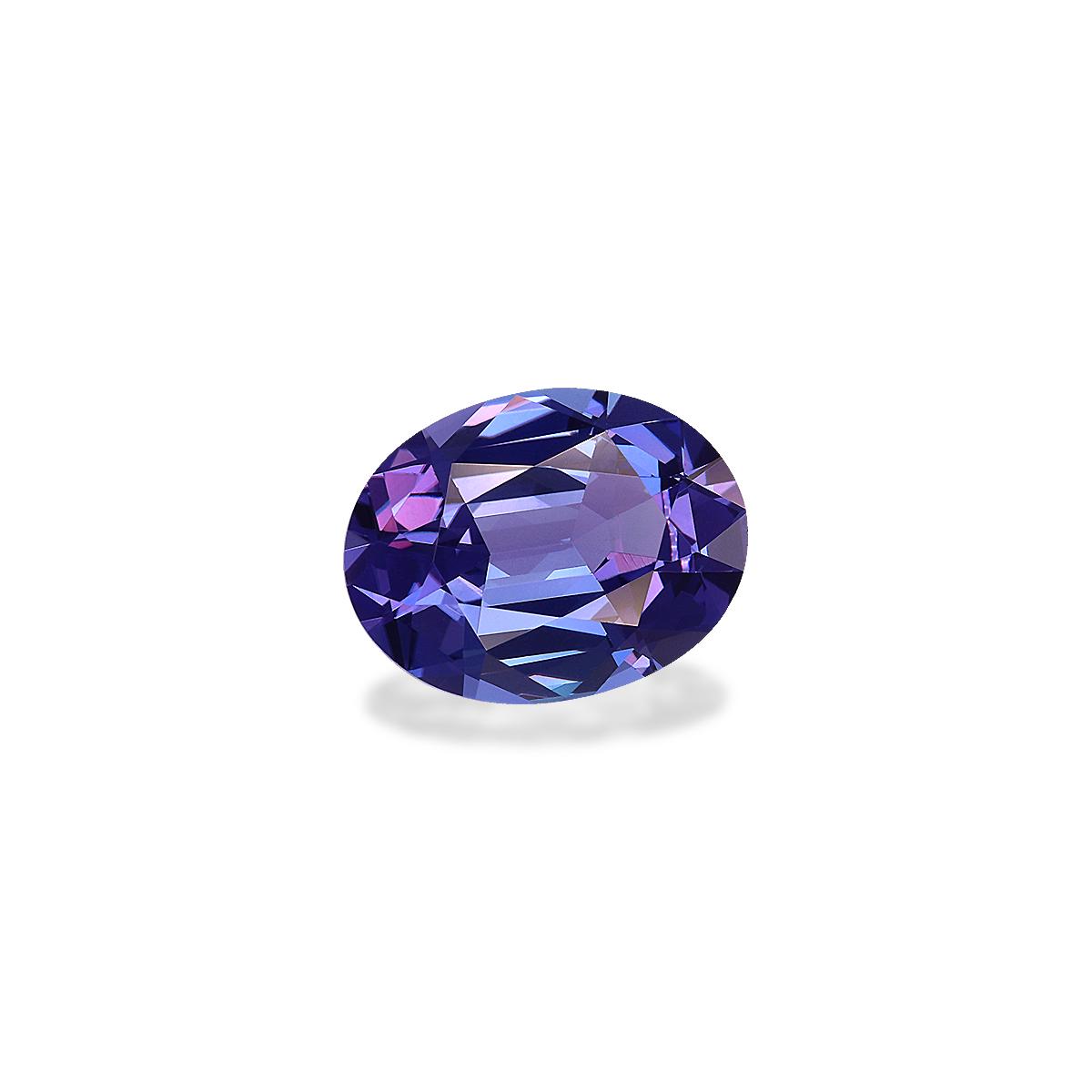 AA violet blue tanzanite, 3.86ct oval cut — view 3