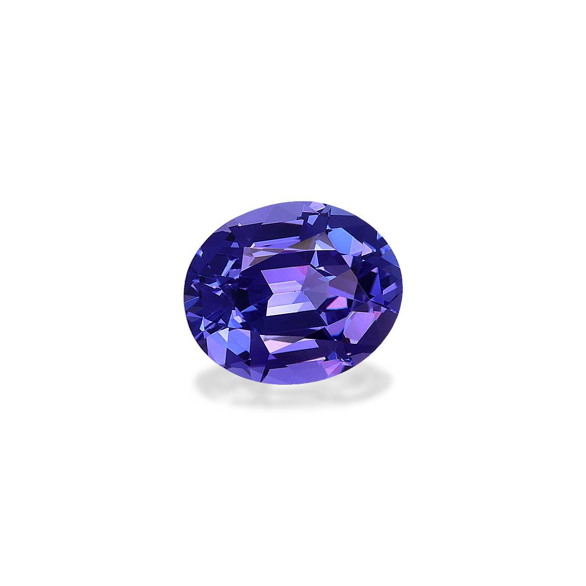 AA violet blue tanzanite, 3.18ct oval cut — view 3