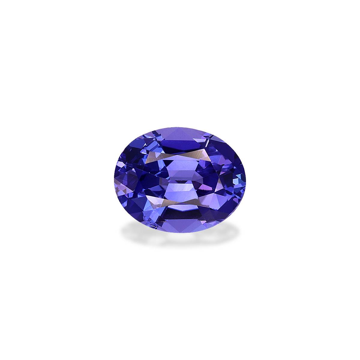 AA violet blue tanzanite, 3.31ct oval cut — main view