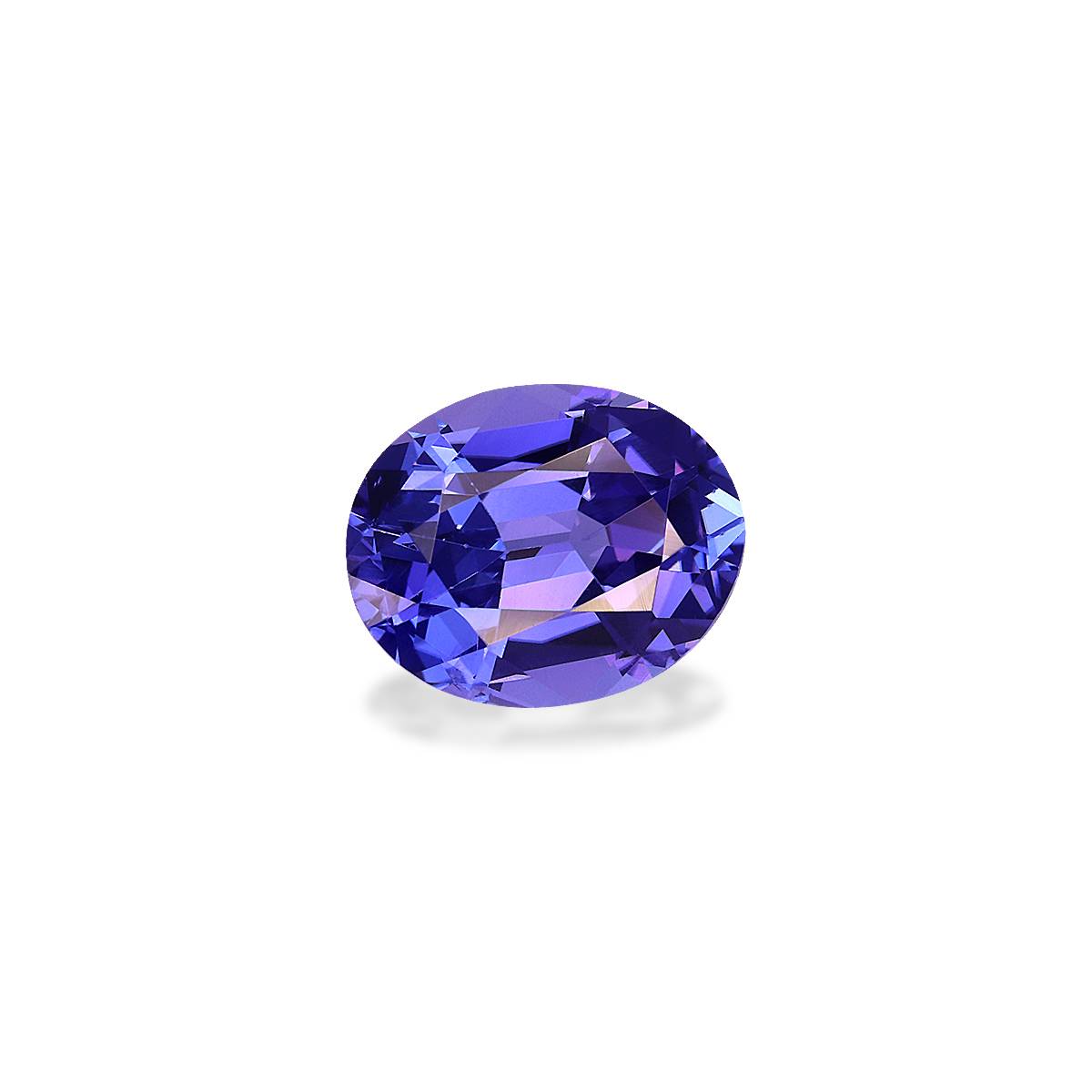 AA violet blue tanzanite, 3.31ct oval cut — view 3
