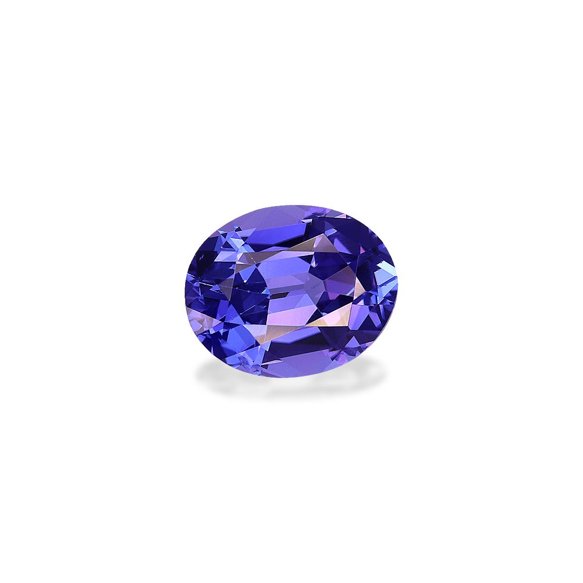 AA violet blue tanzanite, 3.31ct oval cut — view 3