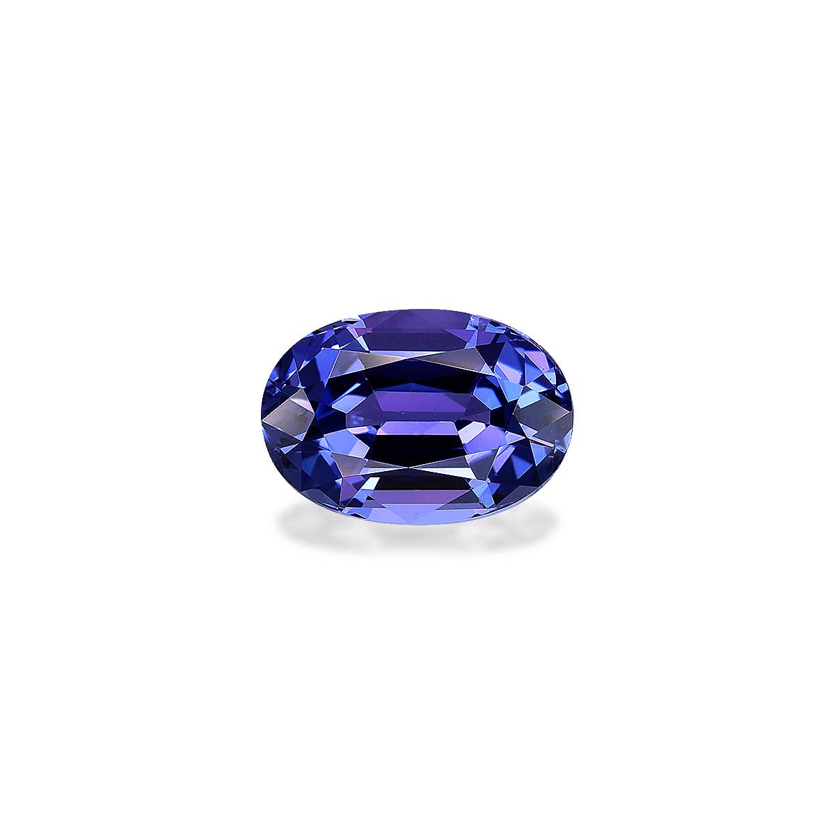 AA violet blue tanzanite, 3.66ct oval cut — main view