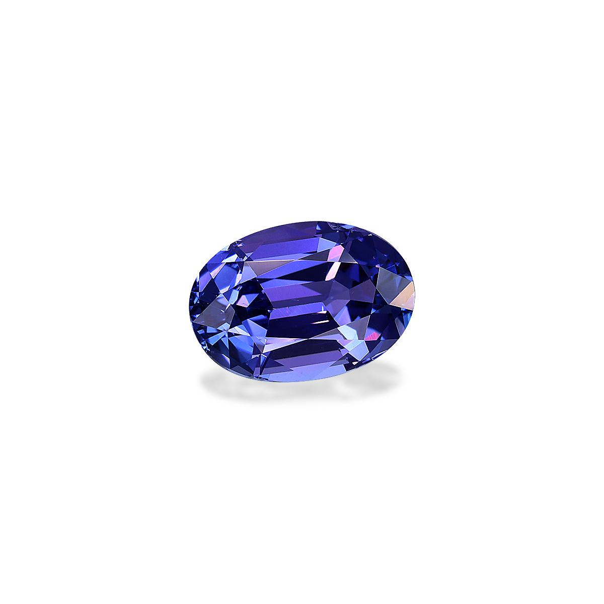 AA violet blue tanzanite, 3.66ct oval cut — view 3