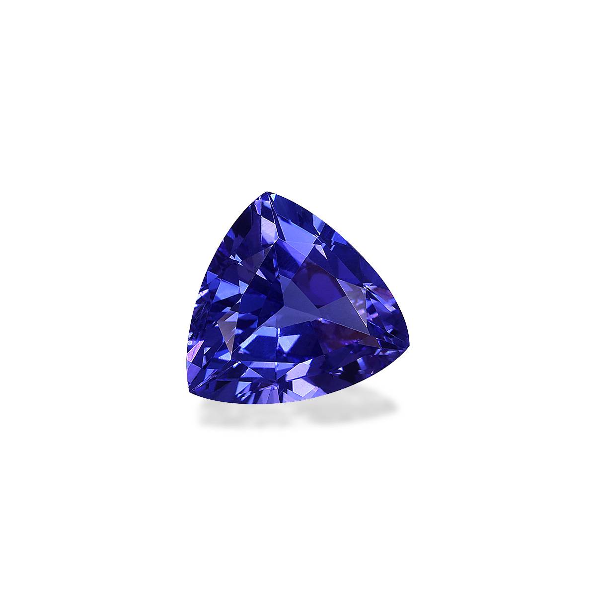 AAA+ violet blue tanzanite, 3.72ct trilliant cut — view 3