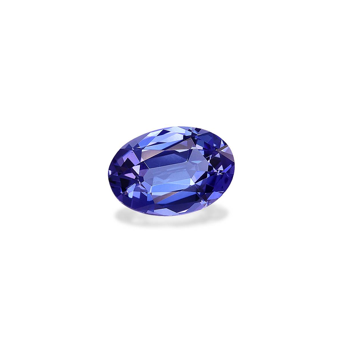 AA violet blue tanzanite, 3.2ct oval cut — view 3