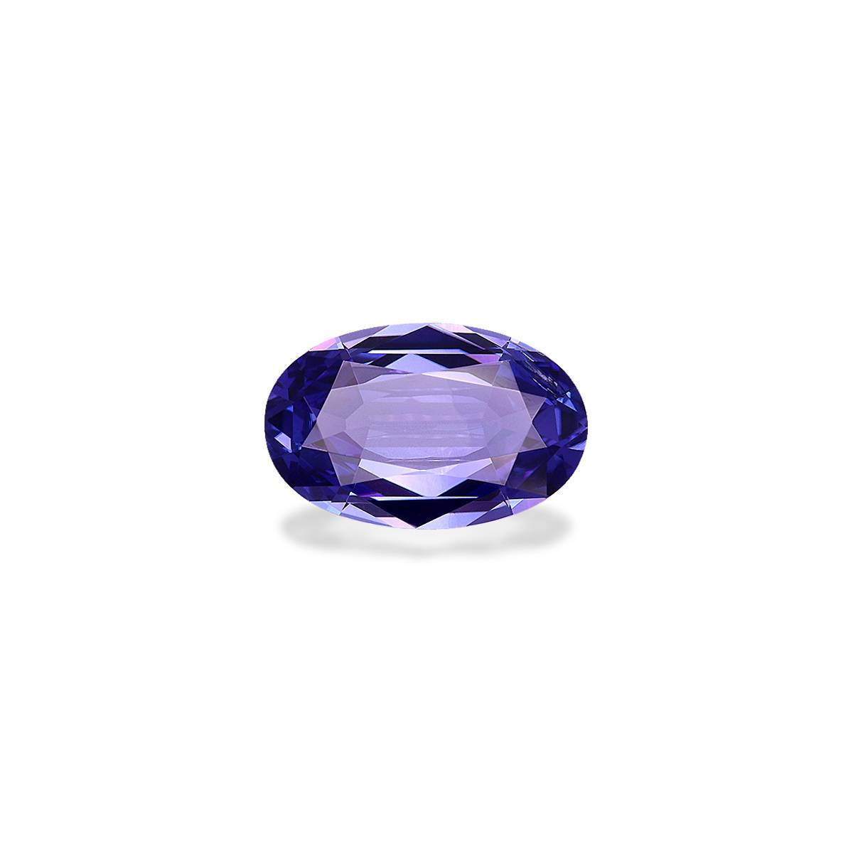 AA violet blue tanzanite, 3.39ct oval cut — main view