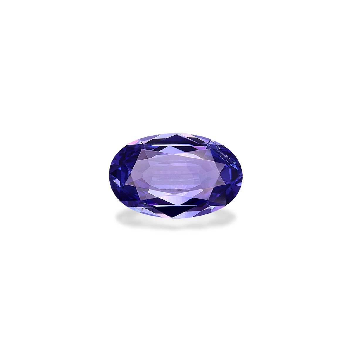 AA violet blue tanzanite, 3.39ct oval cut — main view