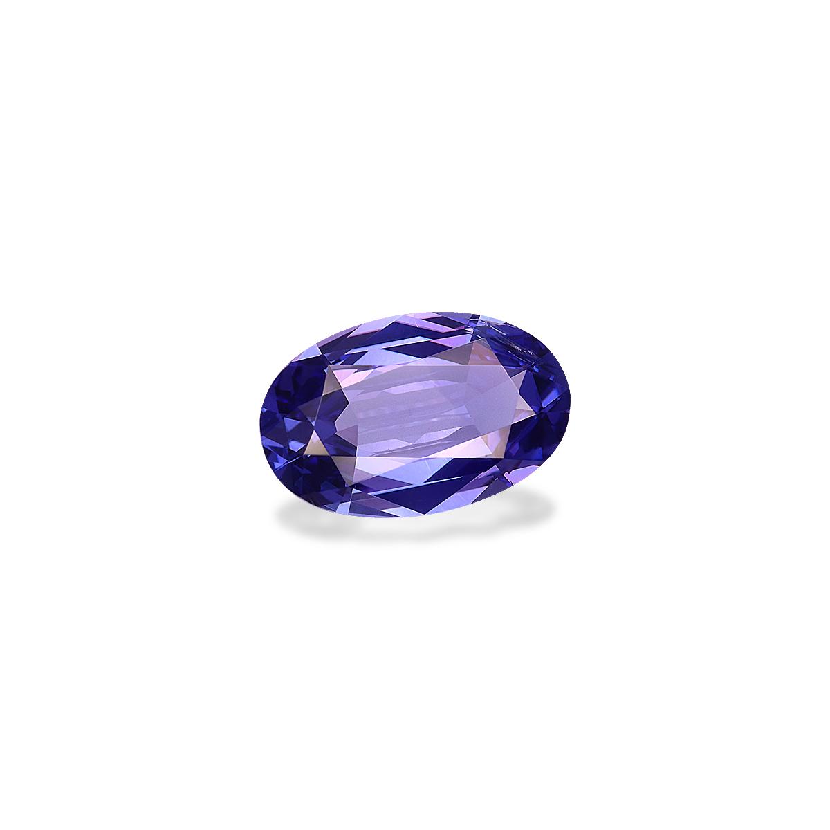 AA violet blue tanzanite, 3.39ct oval cut — view 3