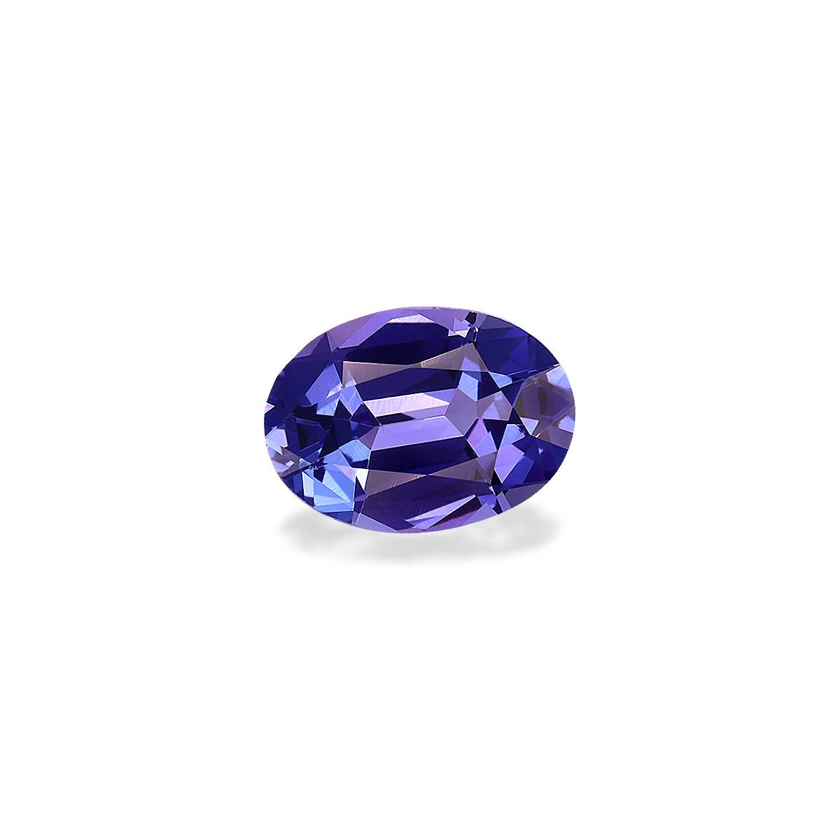 AA violet blue tanzanite, 2.57ct oval cut — view 3
