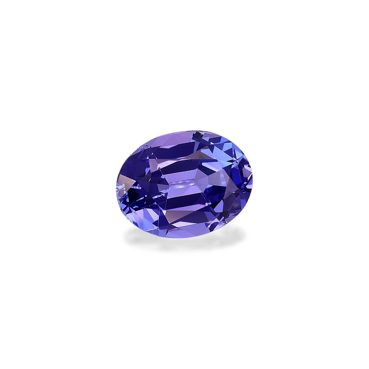 AA violet blue tanzanite, 2.91ct oval cut — view 3